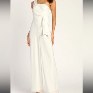 Lulus XL White Jumpsuit